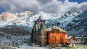 Kedarnath Yatra temple view in Himalayas