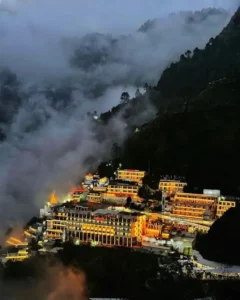 Shri Mata Vaishno Devi Katra temple view from trekking route
