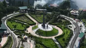 Batasia Loop Darjeeling where toy train completes a full circle